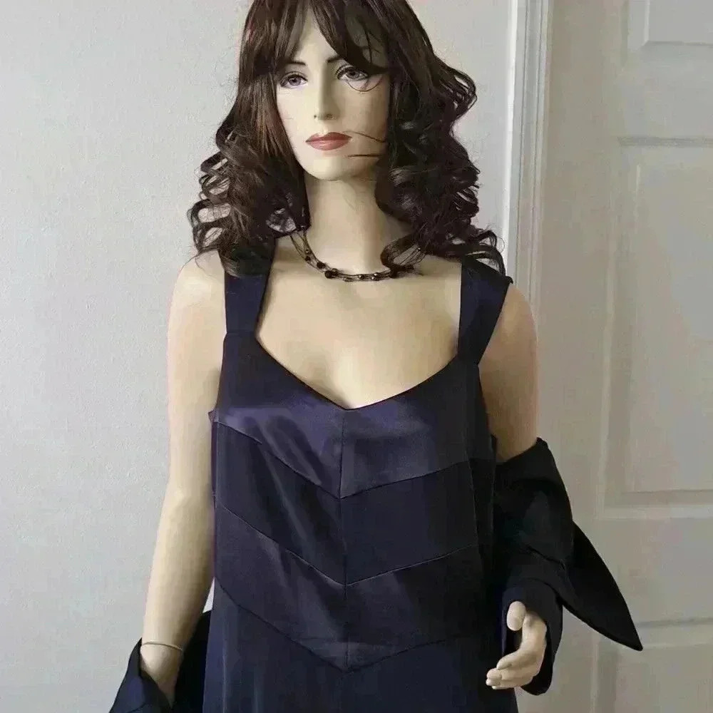 Dress  EVENING MAXI JONES NEW YORK NAVY BLUE - Picture 6 of 7